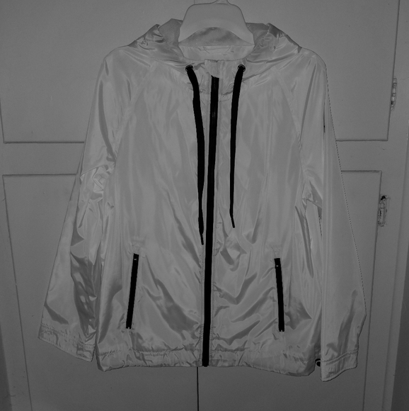 Michael Kors white windbreaker jacket